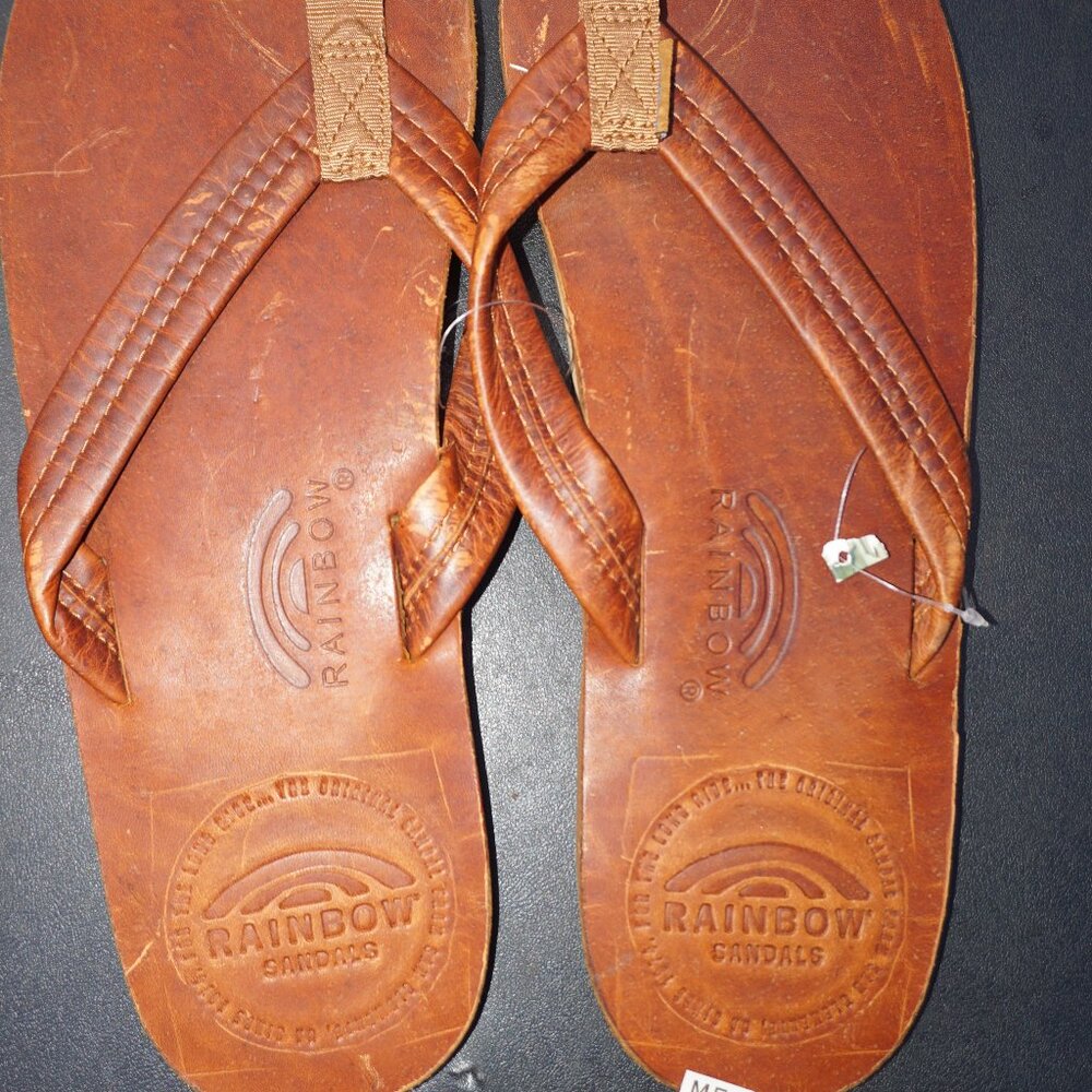NWT Rainbow sandals for men in Tahitian Tan color Size XXXL (13.5-15)